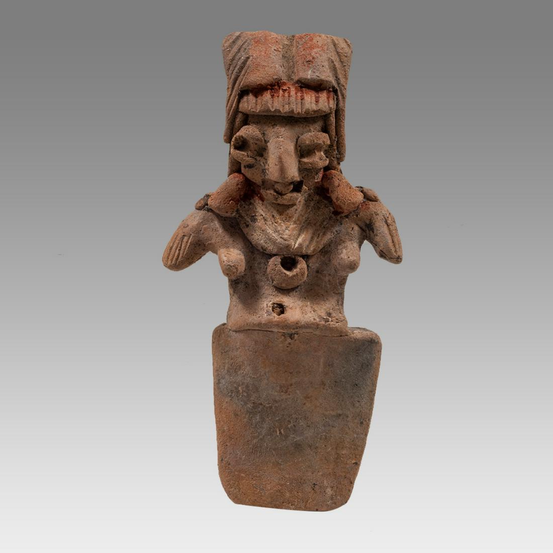 Rare type Chupicuaro Figure with Plank Lower Body Ca. 400-100 B.C. Chupicuaro, Mexico.: Rare type Chupicuaro Figure with Plank Lower Body Ca. 400-100 B.C. Chupicuaro, Mexico. Size 5 1/2 inches high. Provenance: Collection of Albert J. and Monique Grant, NYC., acquired 1950â€™s-1960�