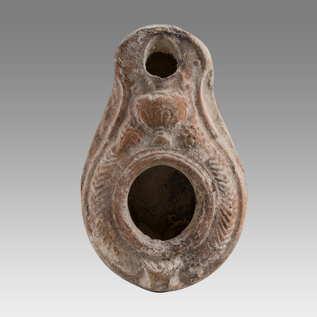 Ancient Holy Land Herodian Terracotta Oil Lamp c.1st century BC. (1 of 2)