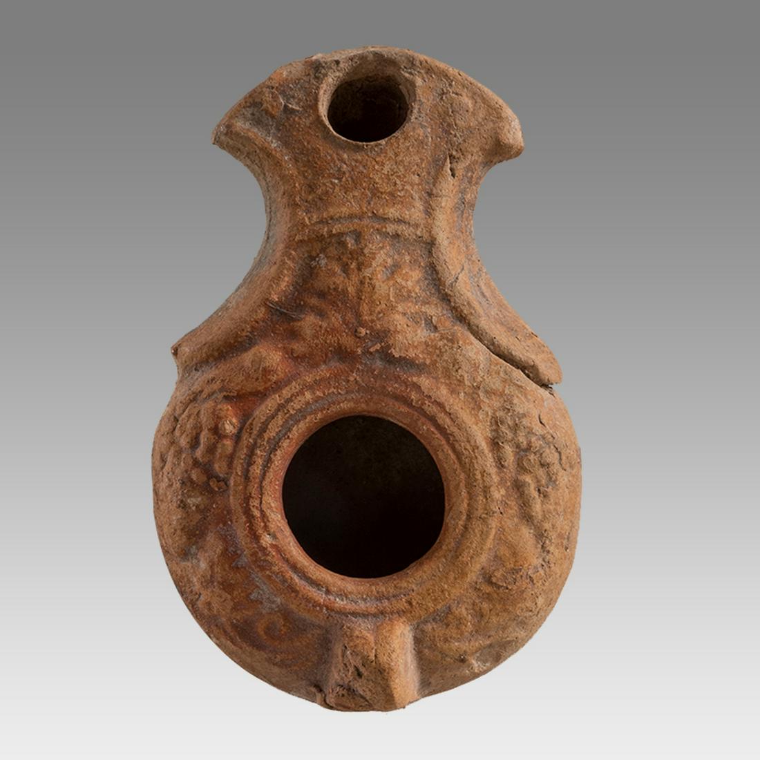 Ancient Holy Land Herodian Terracotta Oil Lamp c.1st century BC. (1 of 2)