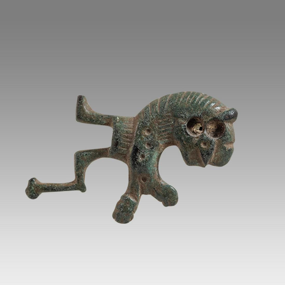 Ancient Roman Bronze Lion Belt Buckle 2nd cent AD. (1 of 3)
