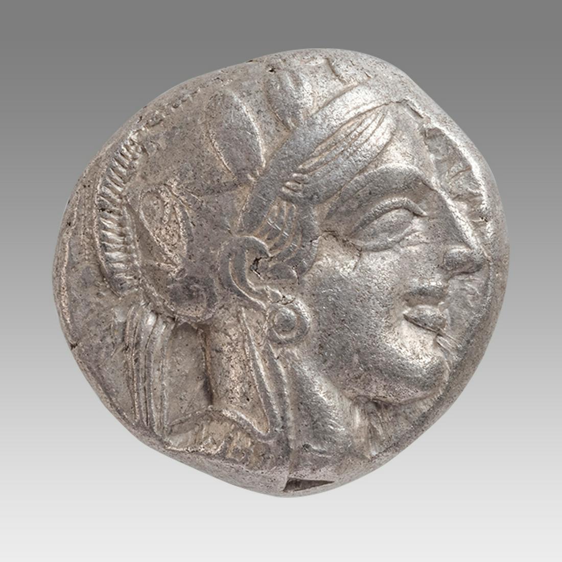 ATTICA, Athens. Circa 454-404 BC. Silver Tetradrachm (23mm, 17.14 g, 5h). (1 of 2)