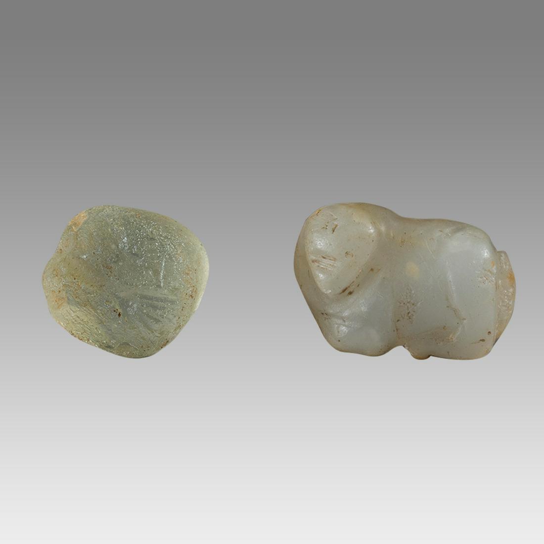 Lot of 2 Ancient Mesopotamian Seals c.6th century BC. (1 of 1)