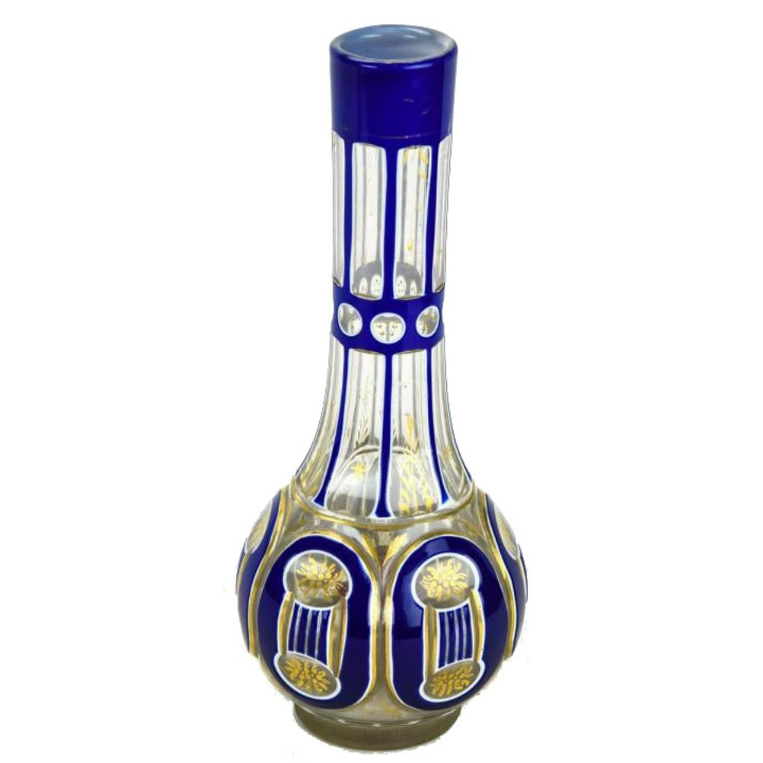 19th century Bohemian Glass Hookah Vase made for the Persian Market. (1 of 2)