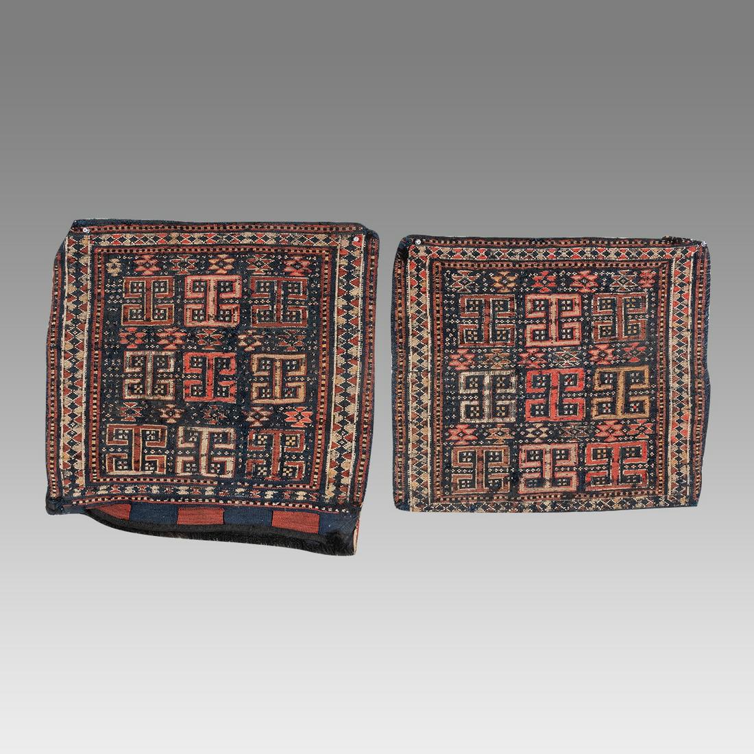 Lot of 2 Persian Wool Bags. (1 of 2)