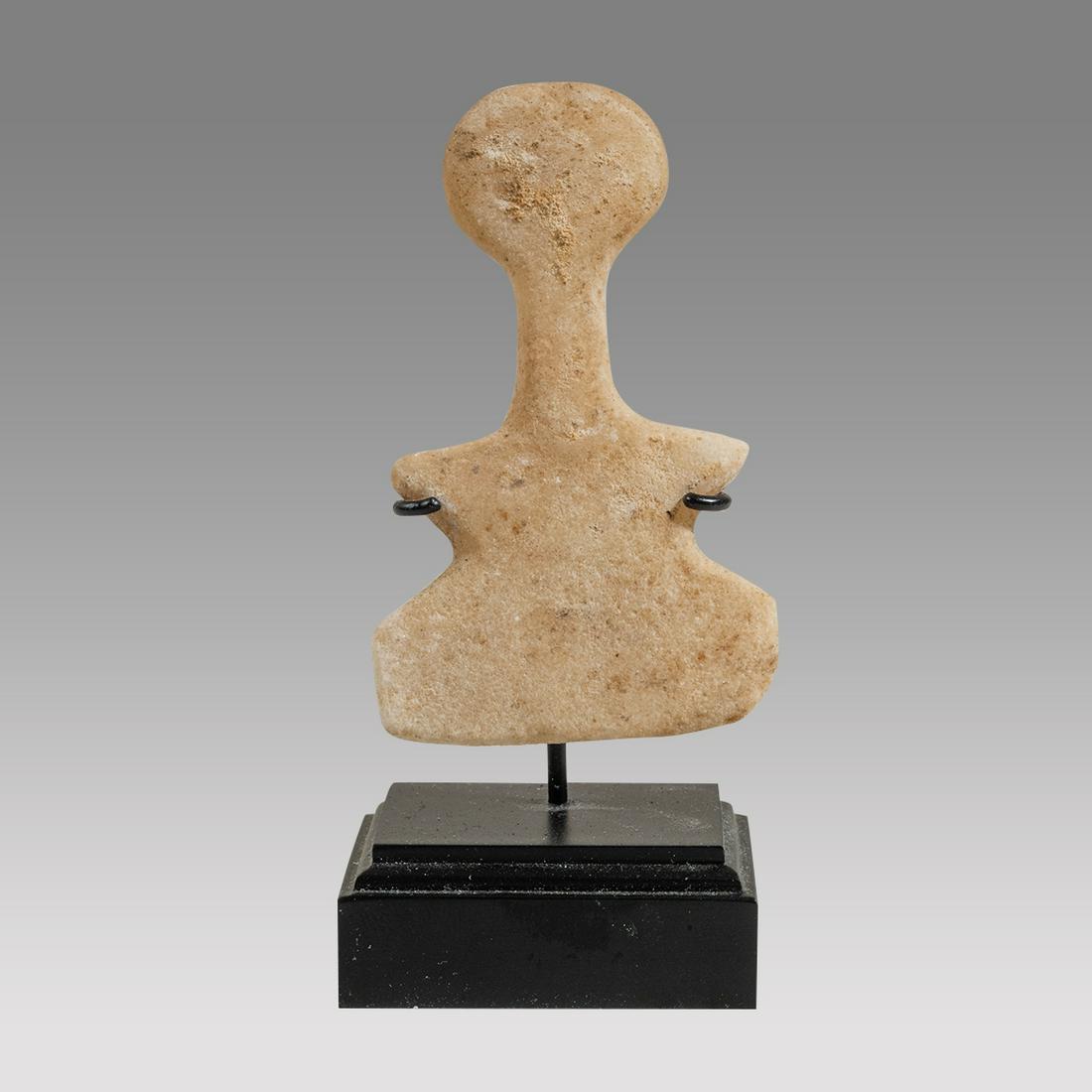 ANCIENT Ancient Anatolian Marble Violin Idol c.3rd millennium B.C. (1 of 3)