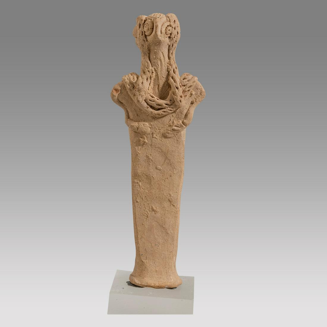 ANCIENT SYRO-HITTITE FEMALE IDOL WITH BIRD-LIKE Face c.2nd millennium B.C. (1 of 3)