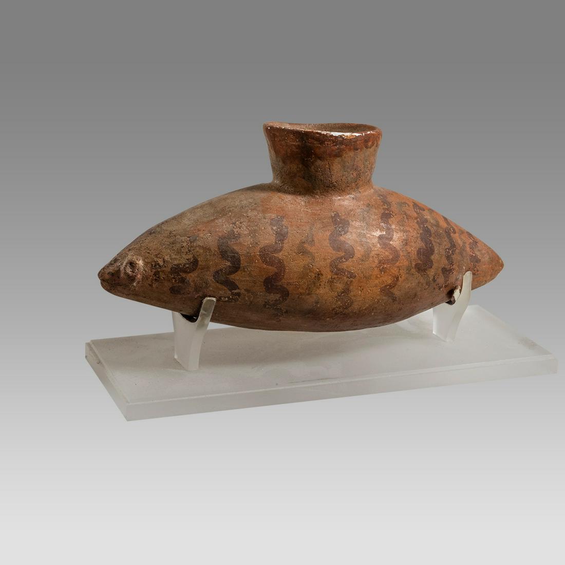 Pre-Columbian Nazca Pottery Fish Vessel c.400-600 AD. (1 of 3)