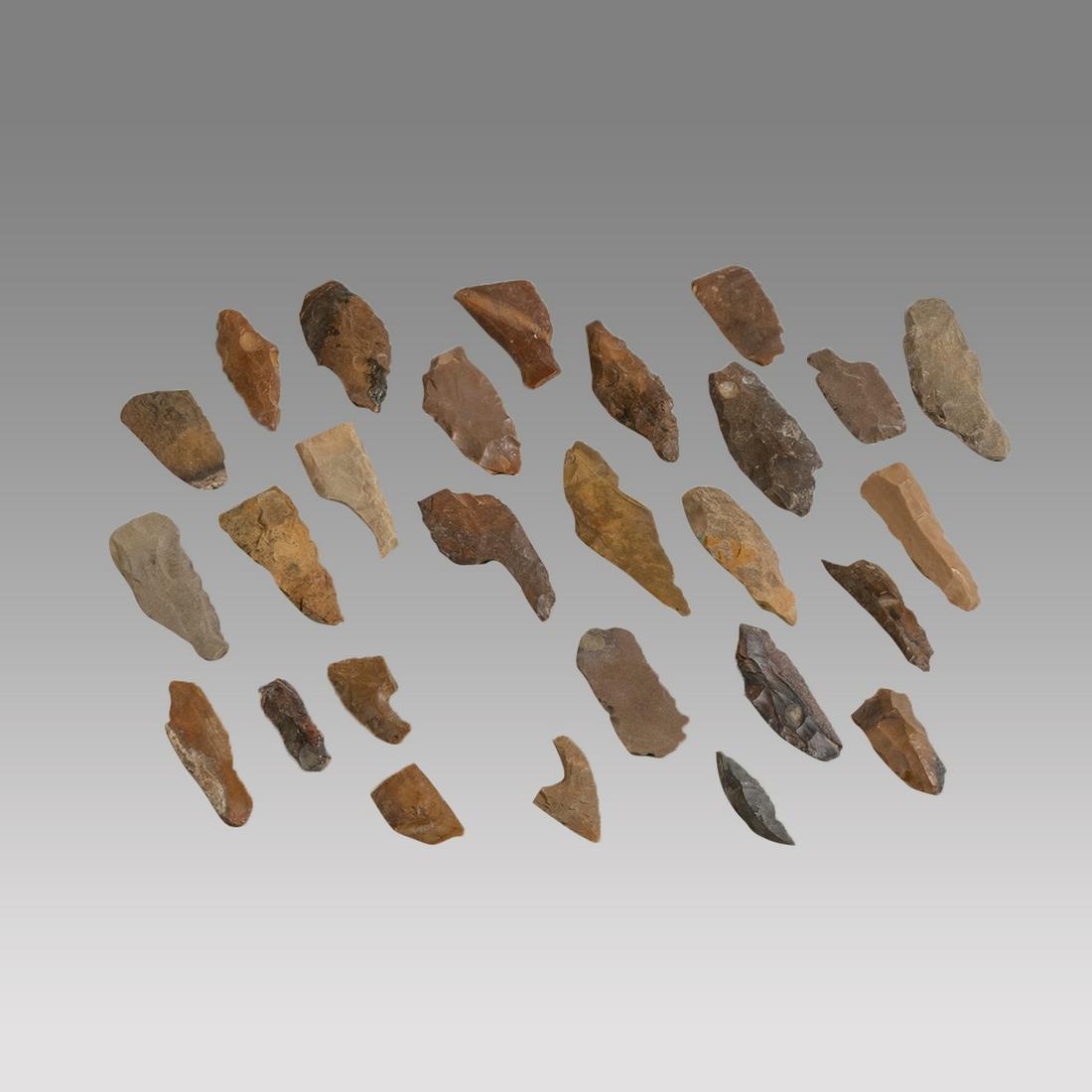 Lot of 28 Neolithic Flint Blades North Africa c.6000 BC. (1 of 2)