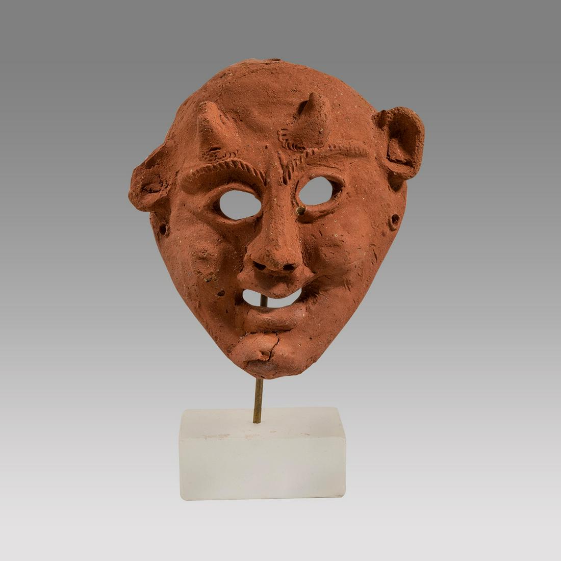 Ancient Hellenistic Terracotta Comic Mask c.300-50 BC. (1 of 3)
