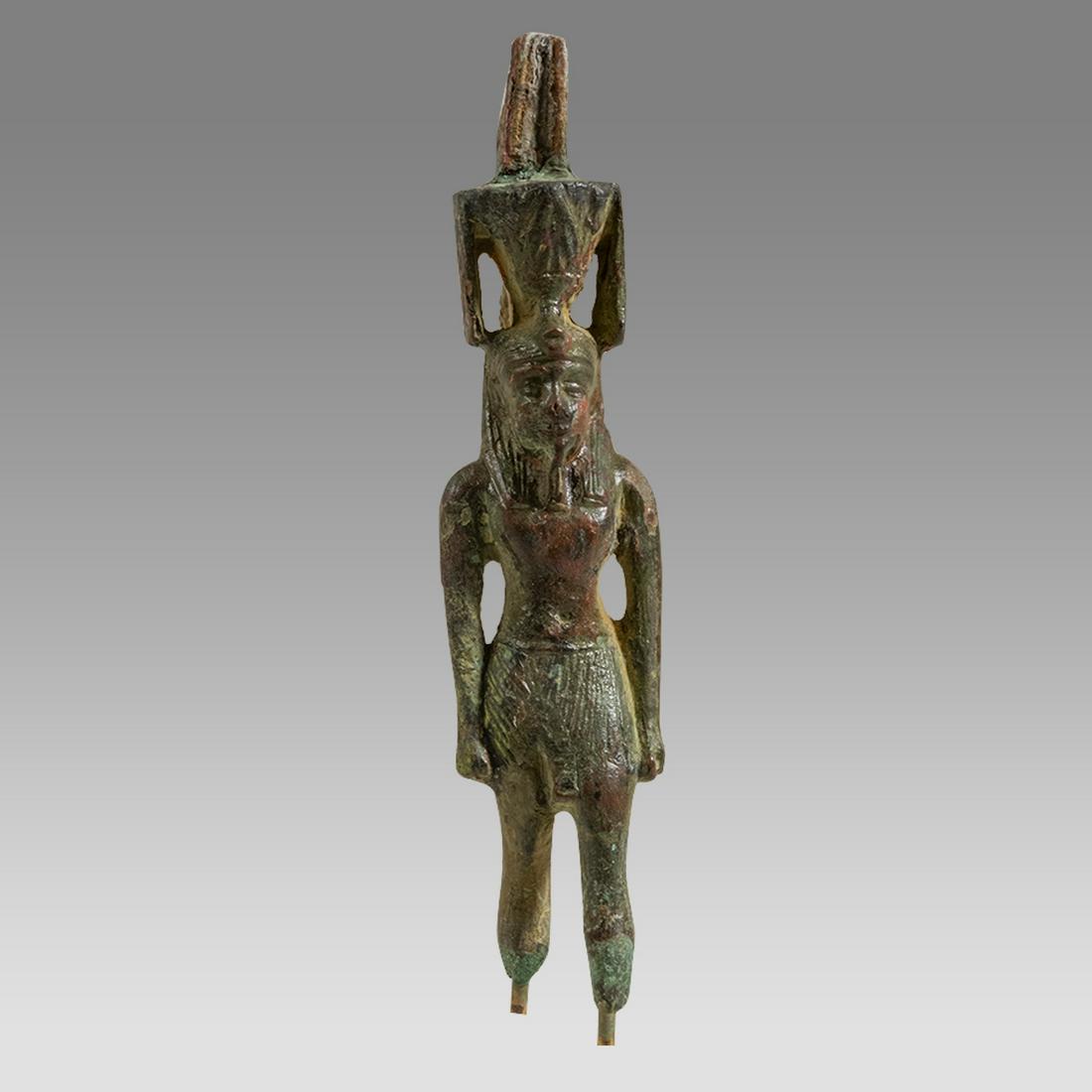 Ancient Egyptian Bronze Striding Nefertum Circa 26th Dynasty Circa 664-525 BCE. (1 of 3)