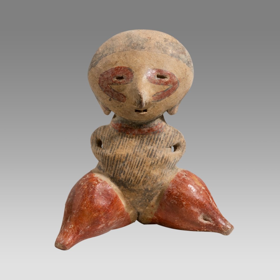 Ancient Pre-Columbian, Nayarit, Chinesco figure c.300 B.C. - 300 A.D. (1 of 3)