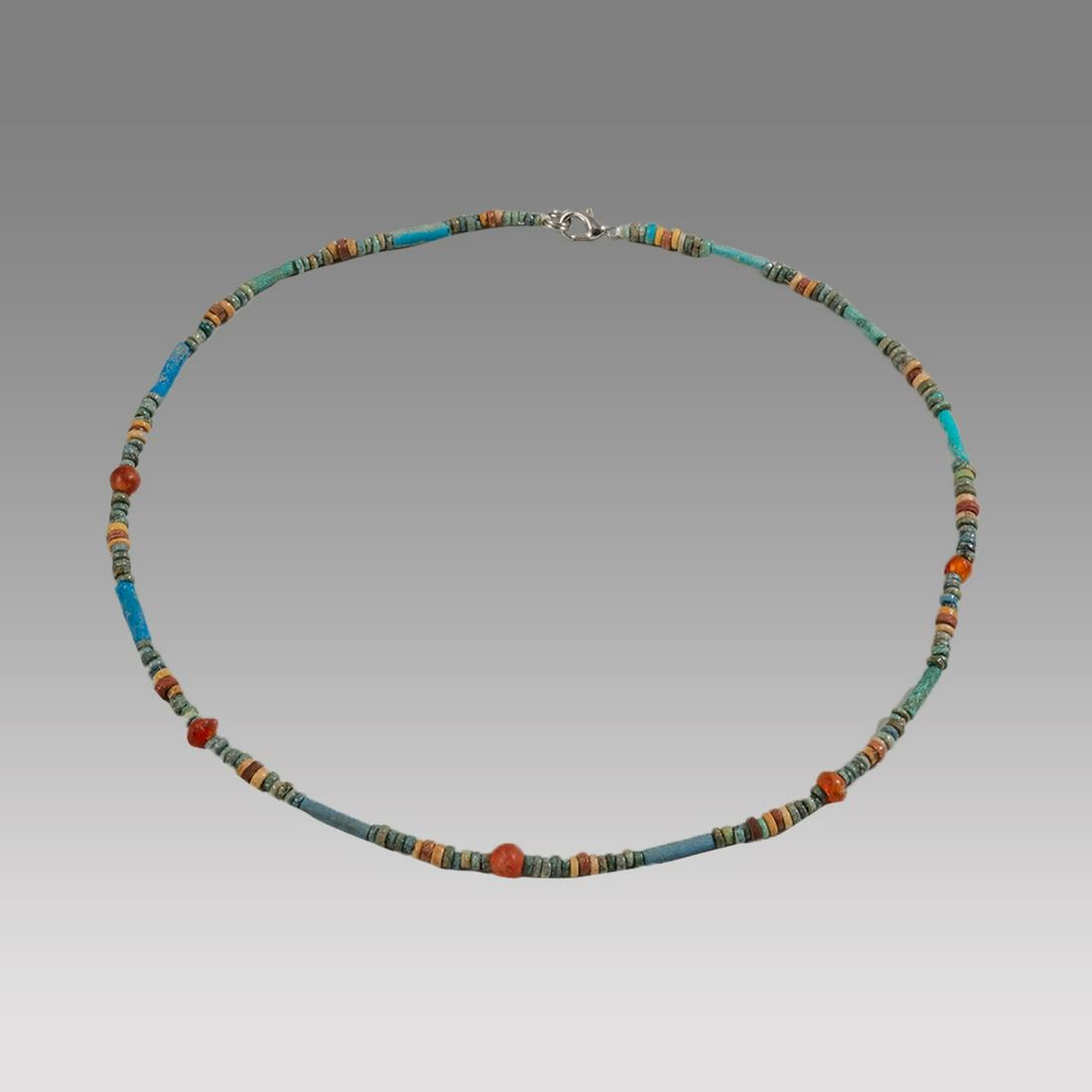Ancient Egyptian Faience Bead Necklace c.300-50 BC. (1 of 1)