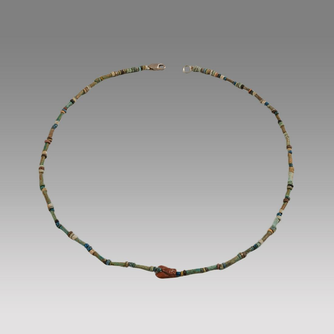 Ancient Egyptian Faience Bead Necklace c.300-50 BC. (1 of 1)