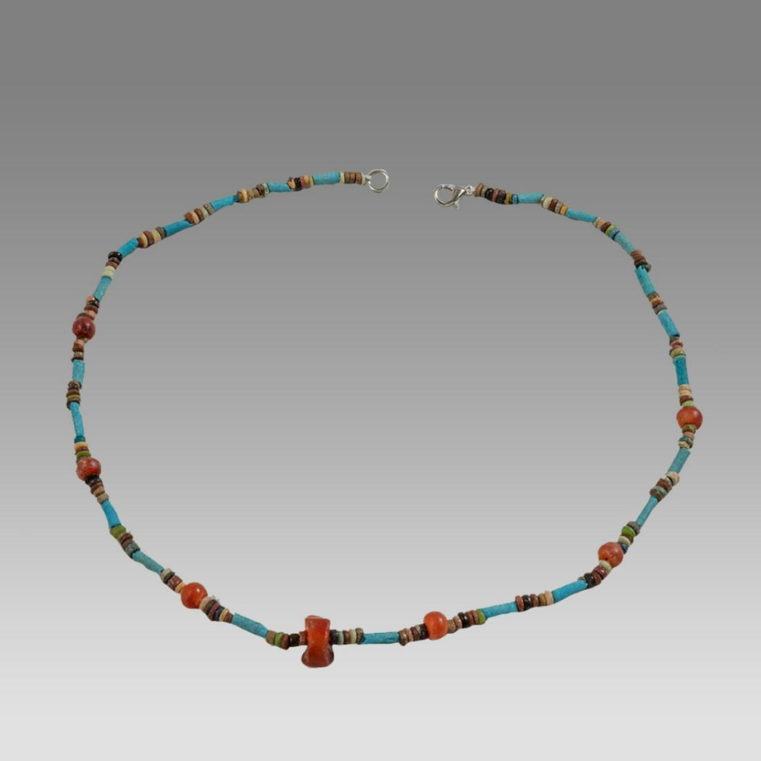 Ancient Egyptian Faience Bead Necklace c.300-50 BC. (1 of 1)