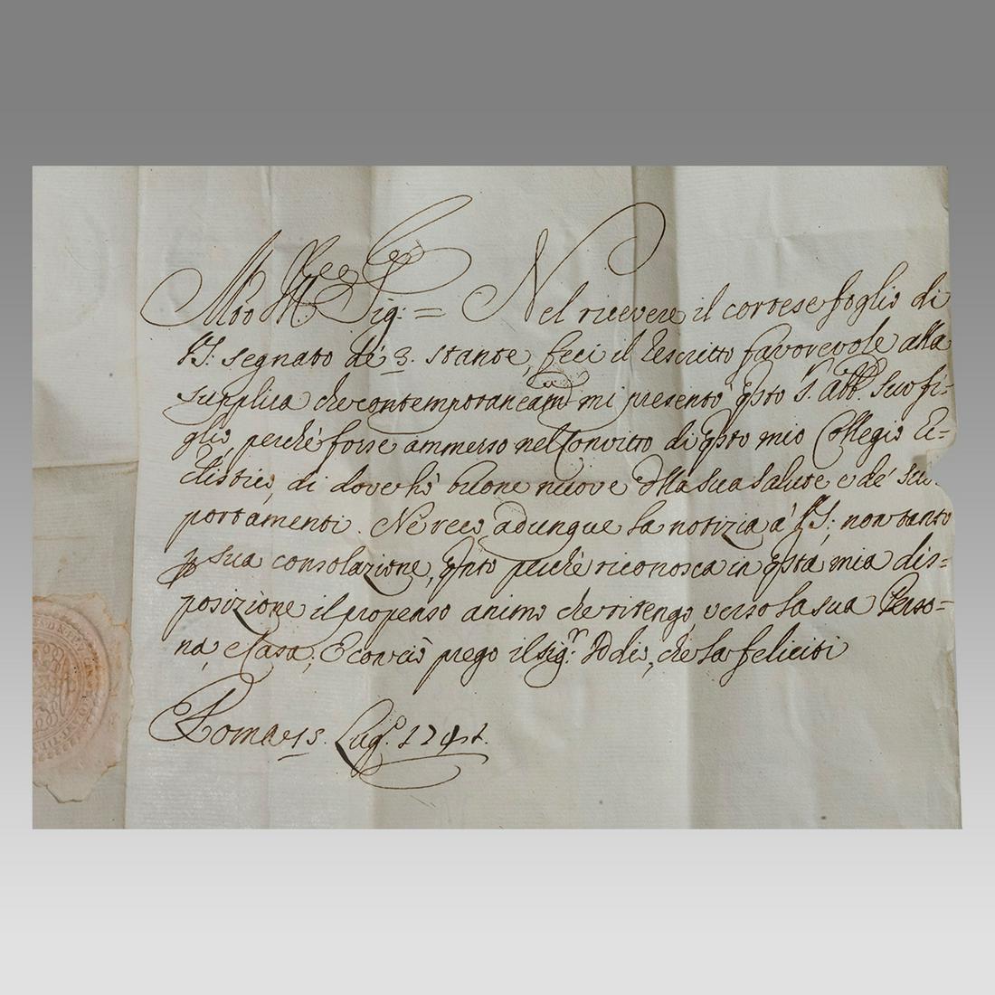 Vatican document with seal. (1 of 5)