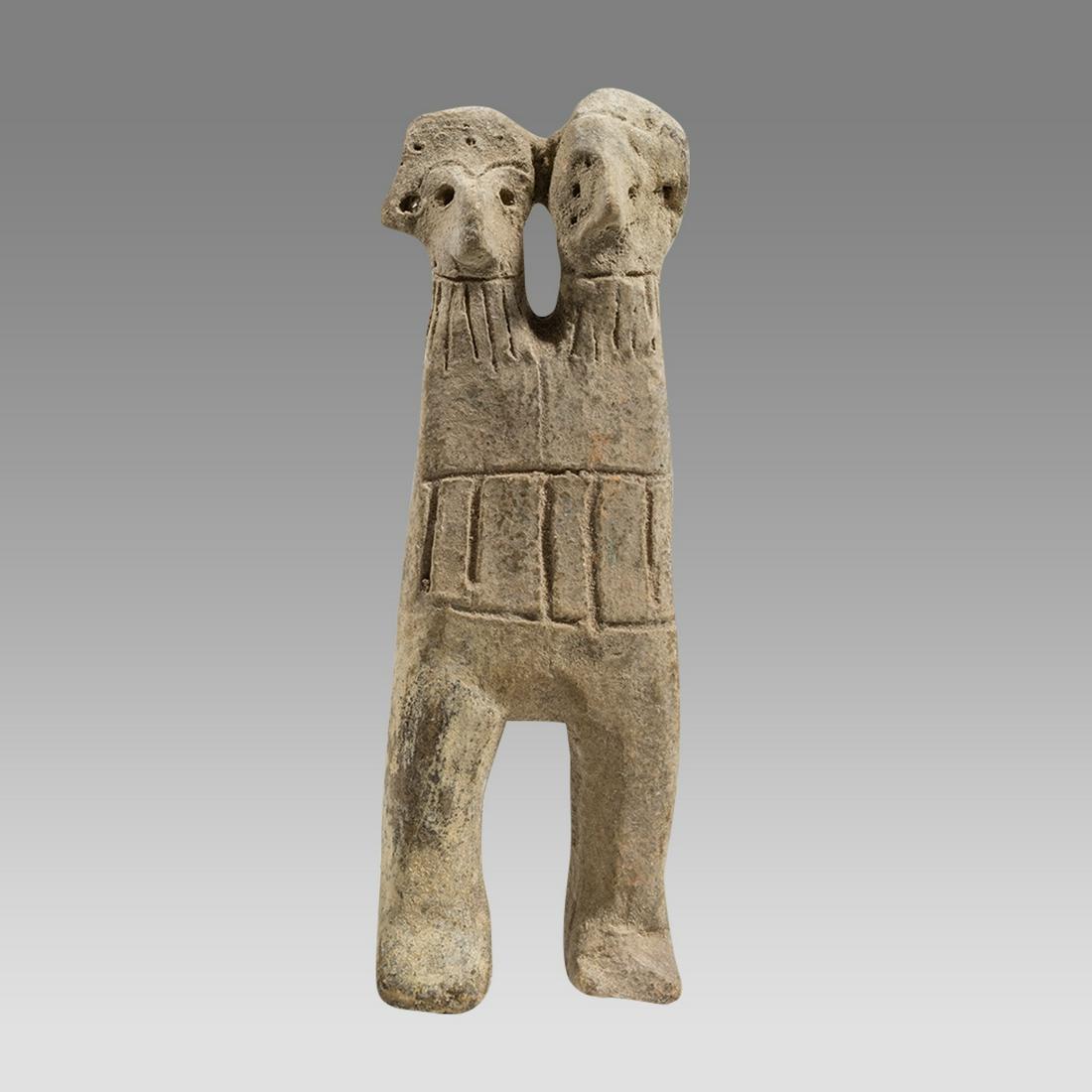 ANCIENT SYRO-HITTITE DOUBLE HEADED FEMALE IDOL c.2nd millennium B.C. (1 of 3)