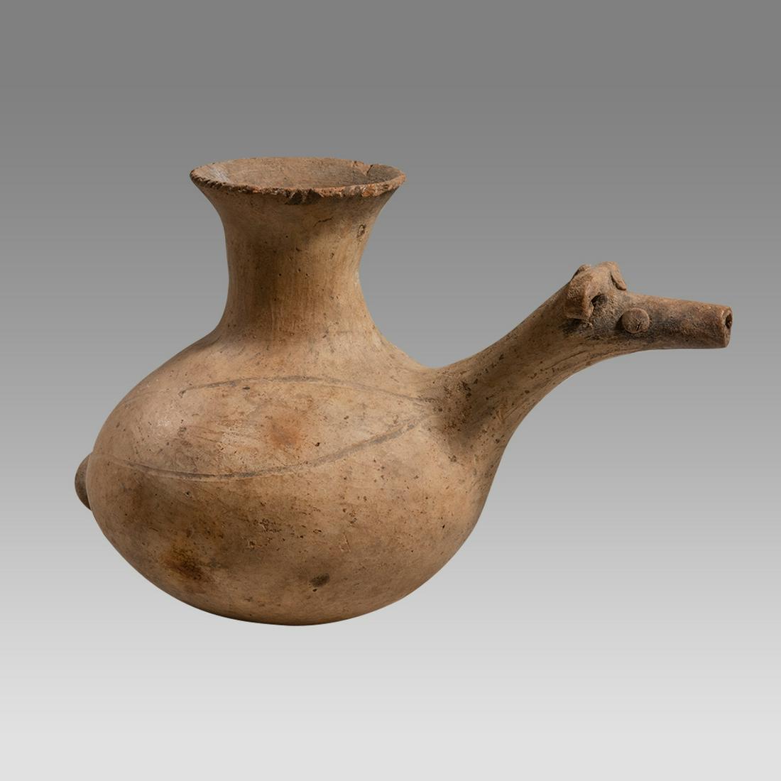Ancient Amlash Terracotta Zoomorphic Animal Vessel c.1st Millennium BC. (1 of 3)
