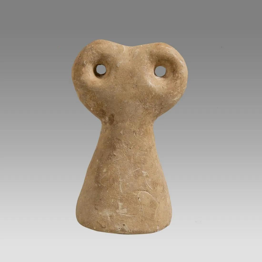 Ancient Tell Brak Limestone Eye Idol c.3rd MILLENNIUM B.C. (1 of 3)