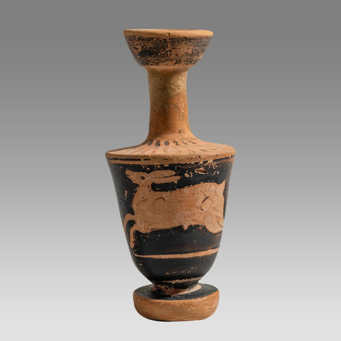Ancient Greek Attic Lekythos with Rabbit c.5th century BC. (1 of 3)