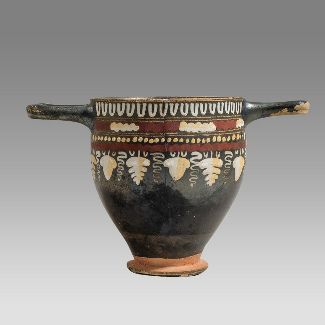 Ancient Greek Gnathian Ware Skyphos c.4th century BC. (1 of 3)