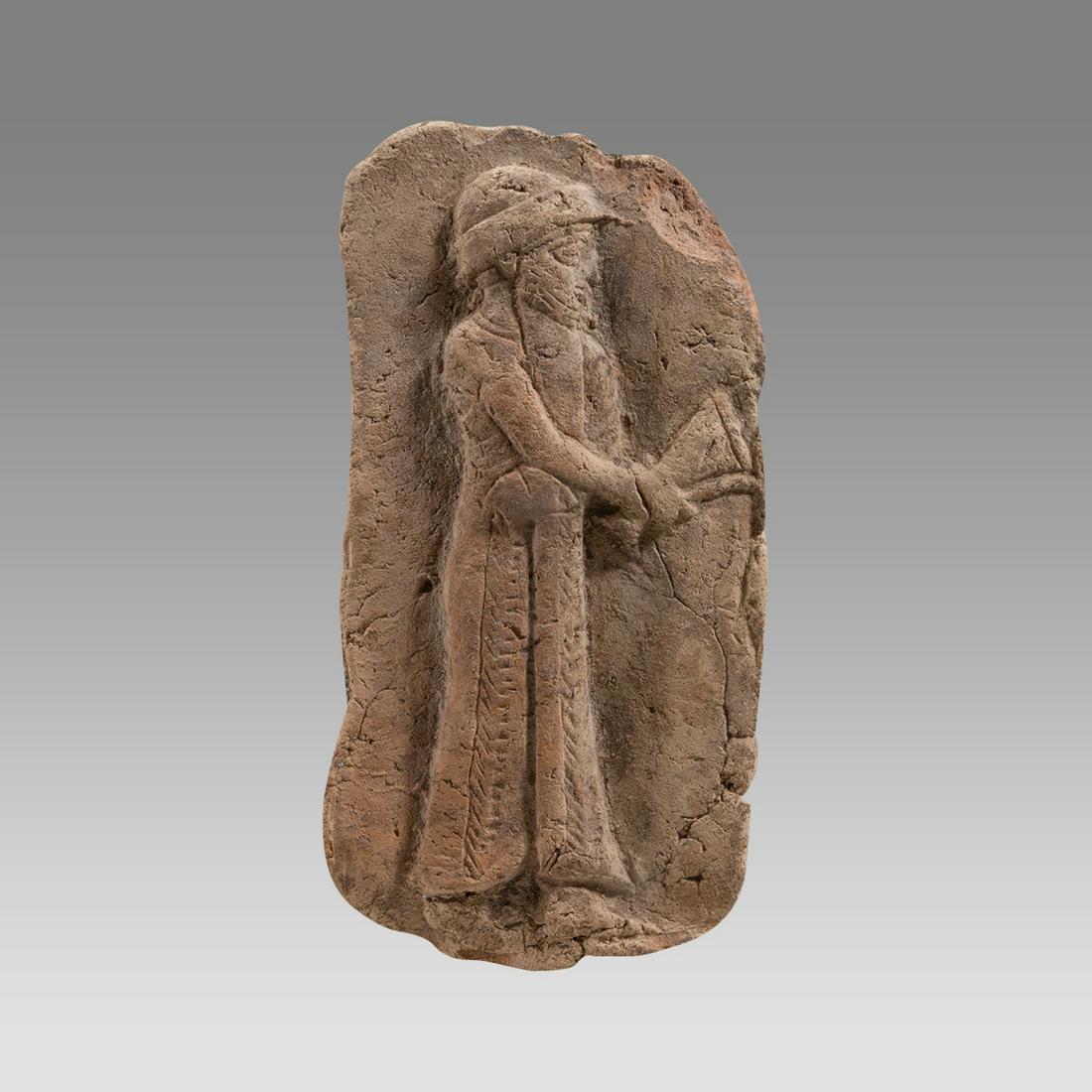 Ancient Mesopotamian Terracotta Plaque c.1900 BC. (1 of 2)