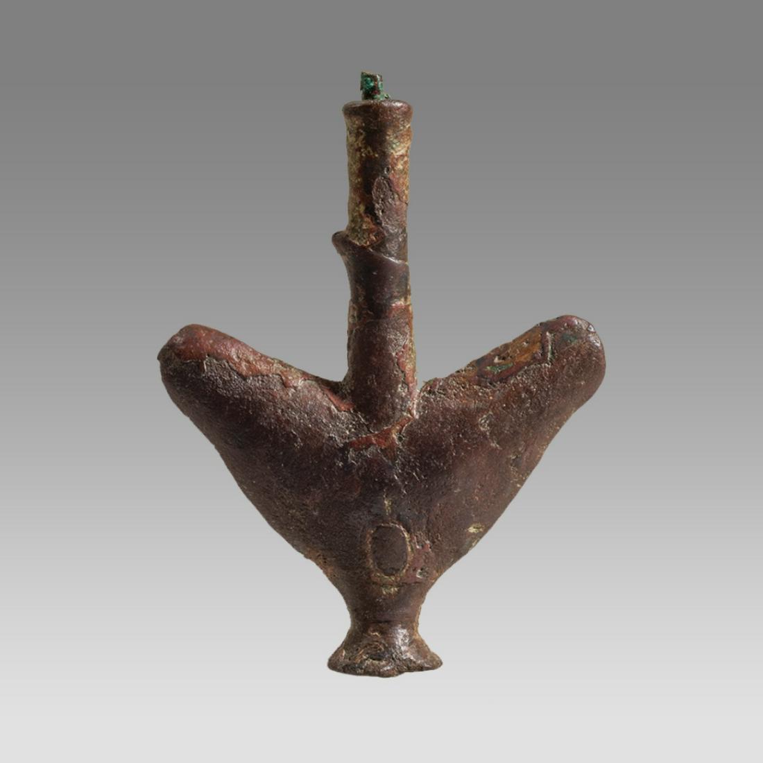 ANCIENT Bactrian Bronze Kohl Vessel c.1000 BC. (1 of 2)