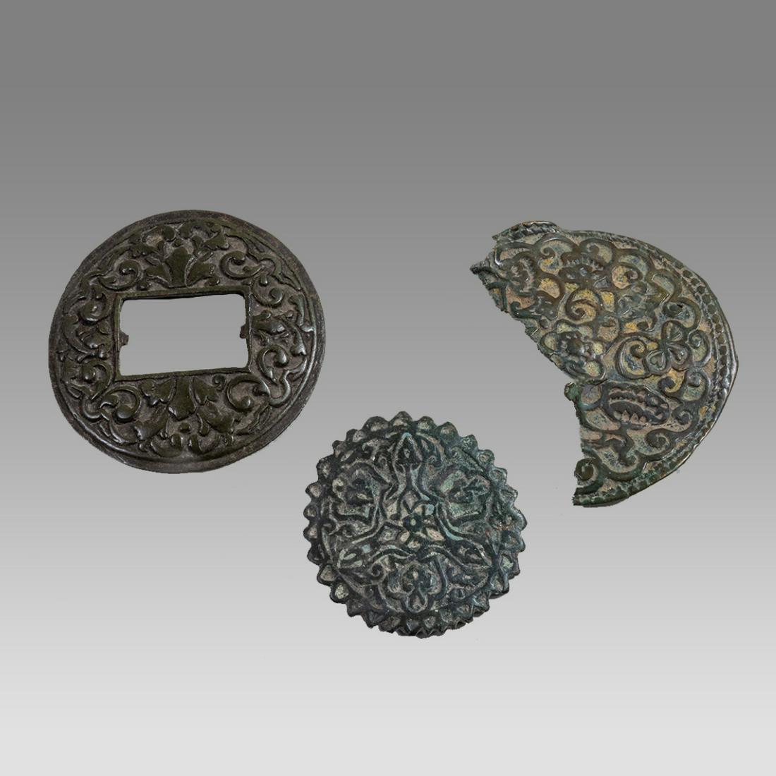 Lot of 3 Ancient Roman/Byzantine Bronze Ornaments c.1st-6th century AD. (1 of 2)