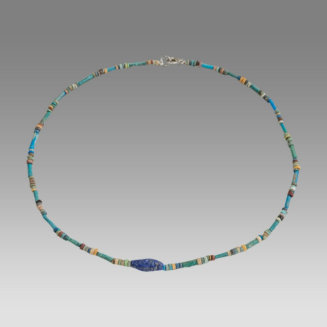 Ancient Egyptian Faience Bead Necklace c.300-50 BC. (1 of 1)