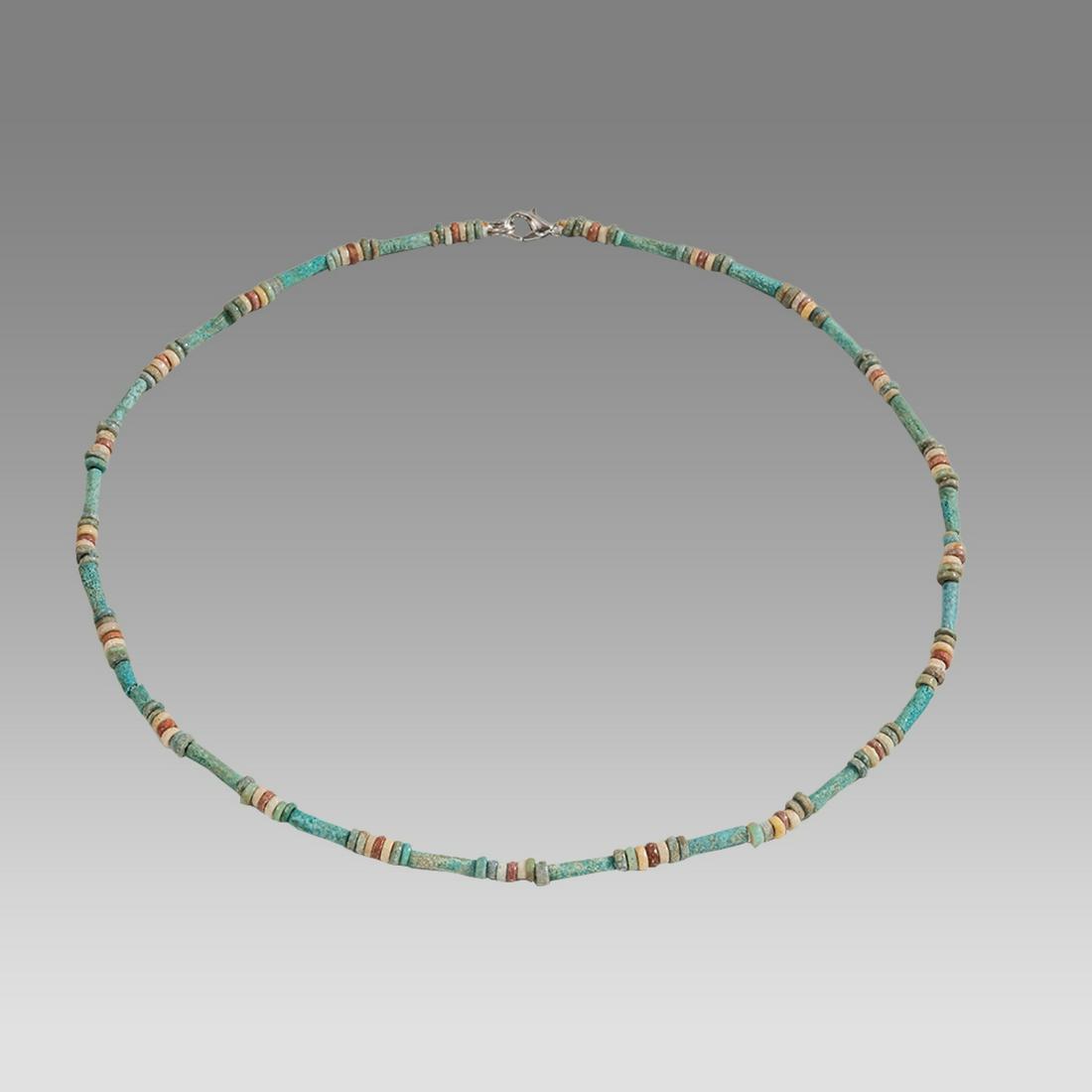 Ancient Egyptian Faience Bead Necklace c.300-50 BC. (1 of 1)