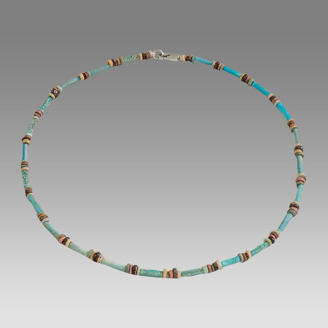 Ancient Egyptian Faience Bead Necklace c.300-50 BC. (1 of 1)