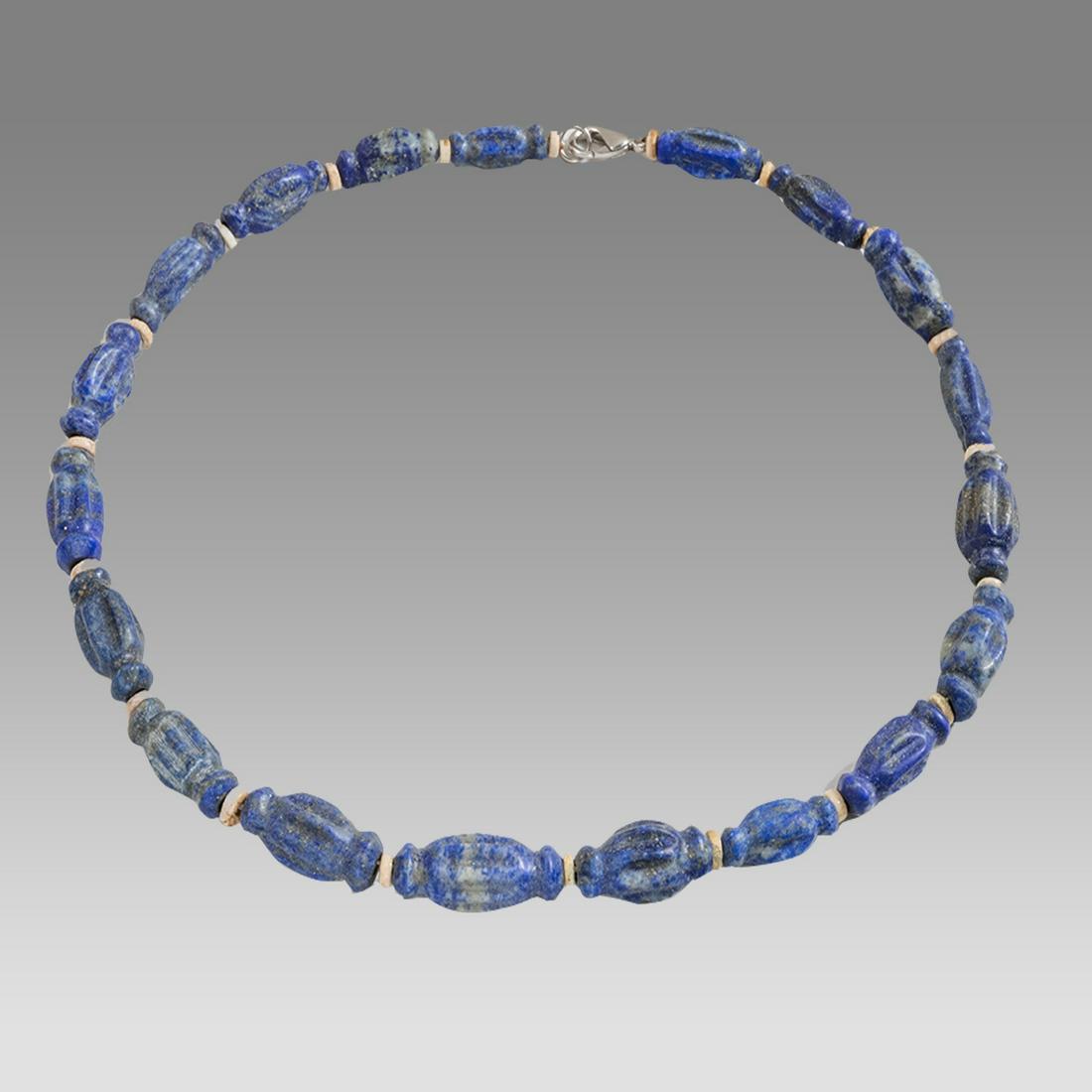 Ancient Lapis Lazuli Bead Necklace Probably Roman. (1 of 1)