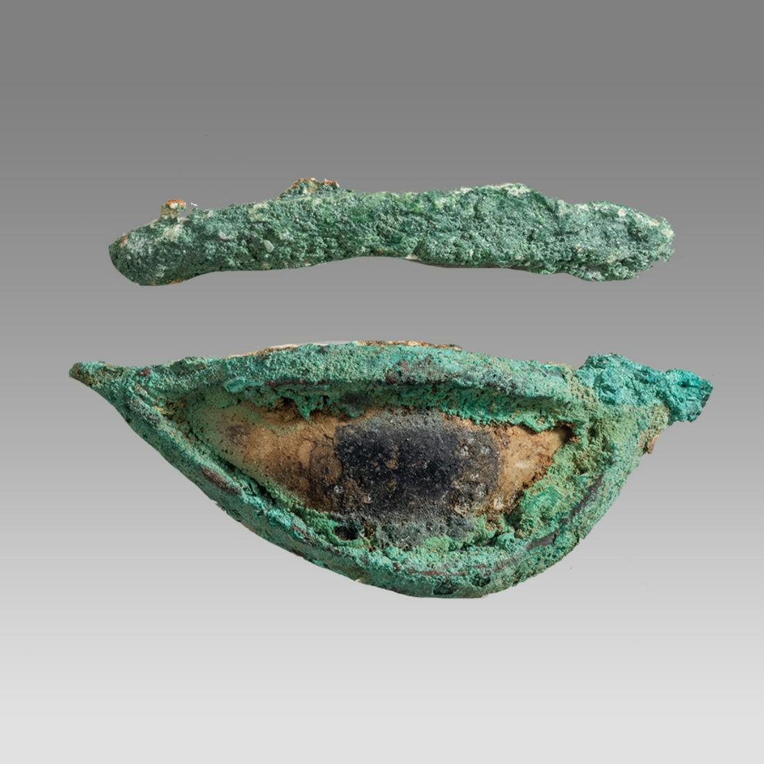 Ancient Egyptian Bronze Eye Late Period c.662 BC. (1 of 2)