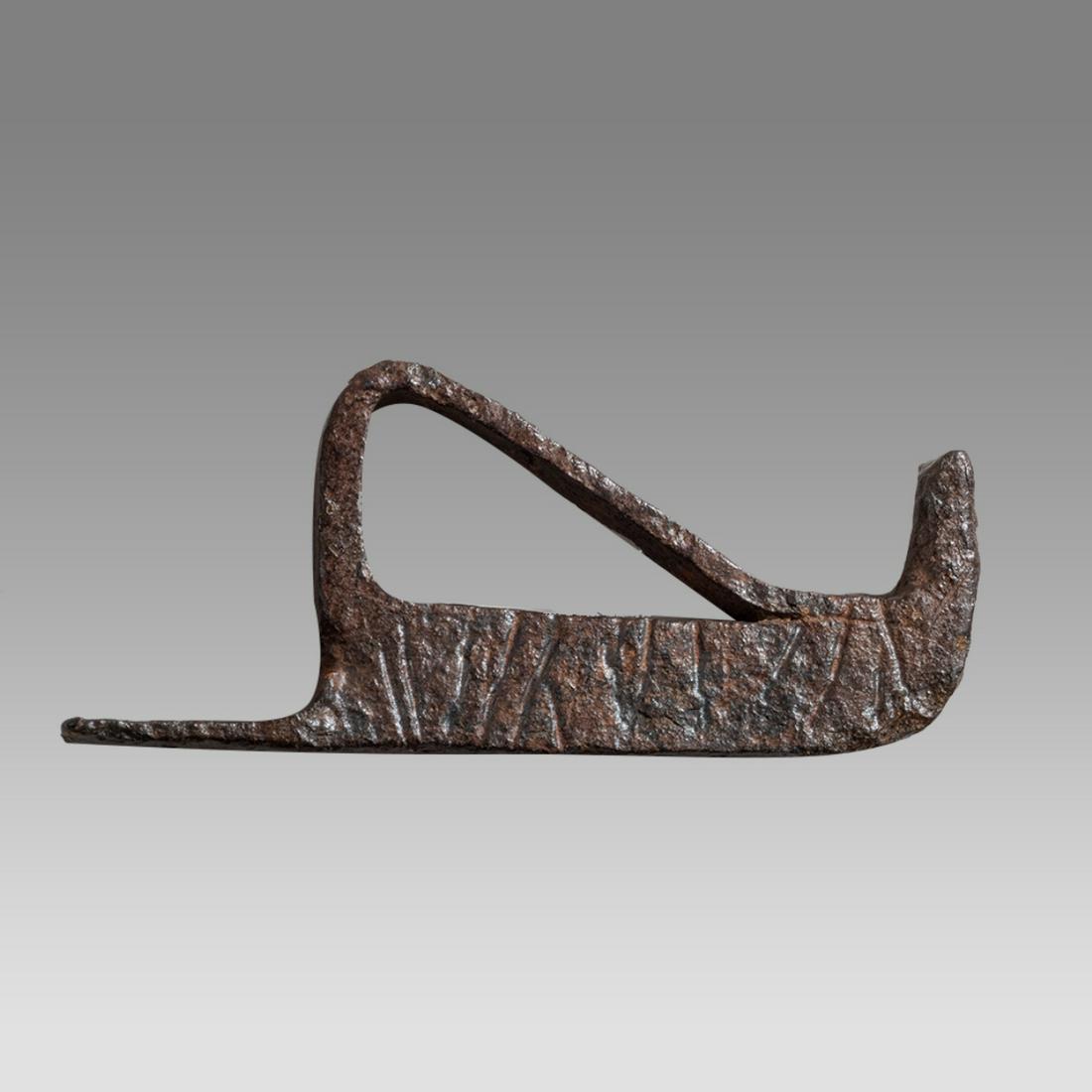 Ancient Roman Iron Fire Starter c.2nd century AD.: Ancient Roman Iron Fire Starter c.2nd century AD. Size 3 inches length. Provenance: Private NYC Collection acquired in the New York Market.