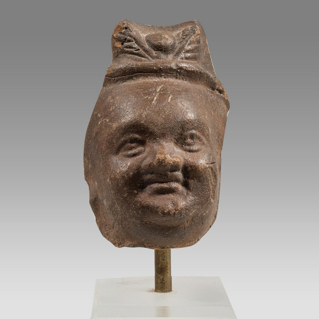 Ancient Roman Egypt Terracotta head of Harpocrates c.2nd century AD. (1 of 4)