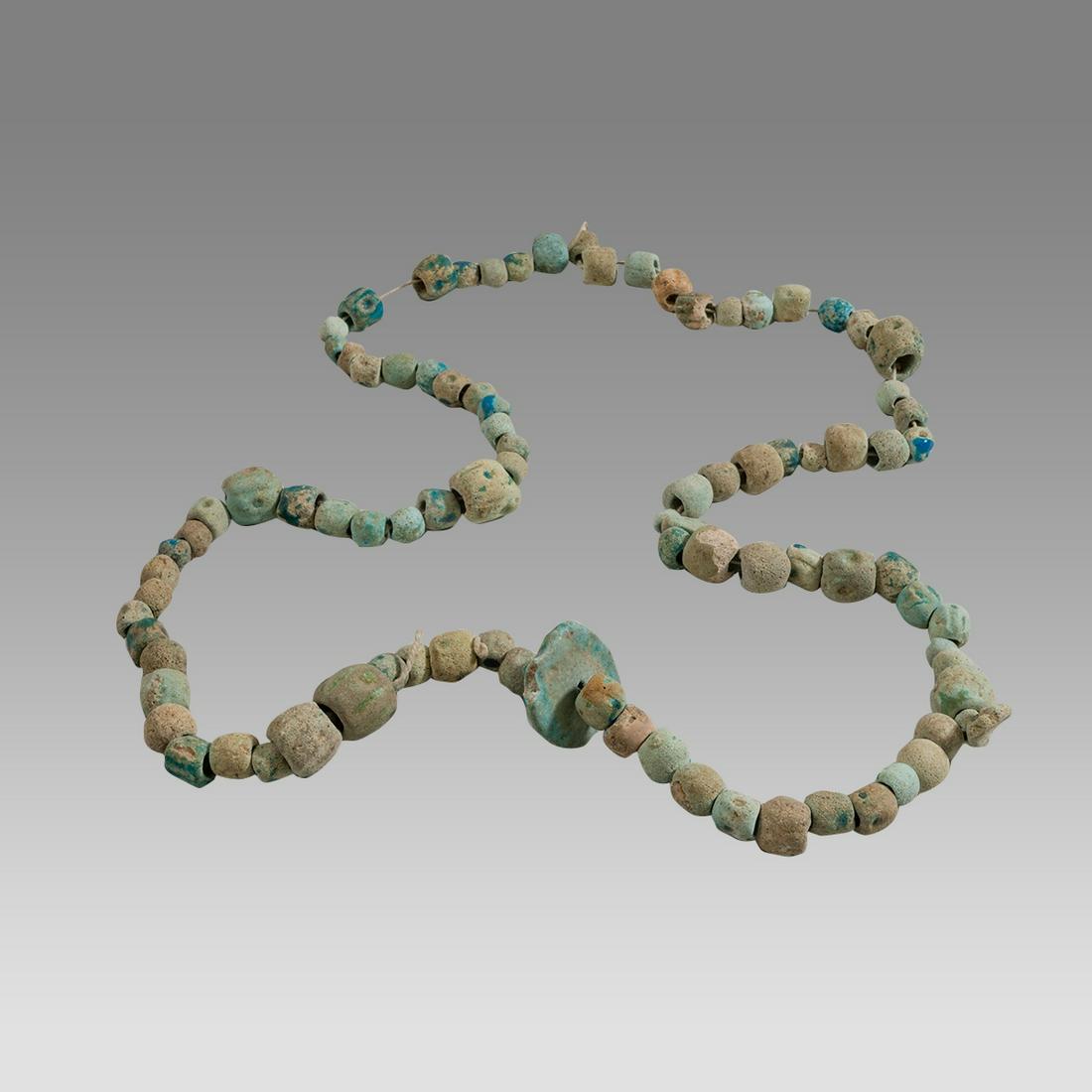 Ancient Islamic Faience Beads Necklace c.7th century AD. (1 of 1)