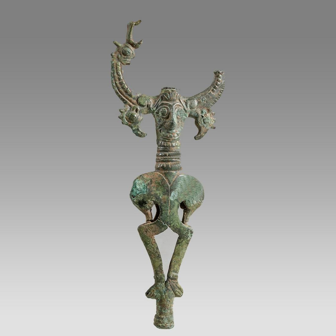 Ancient Luristan Bronze Finial c.1000 BC. (1 of 2)