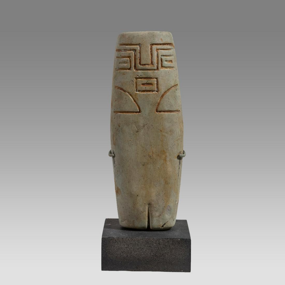 Valdivia Abstract Stone Figural Idol Ecuador. (1 of 3)
