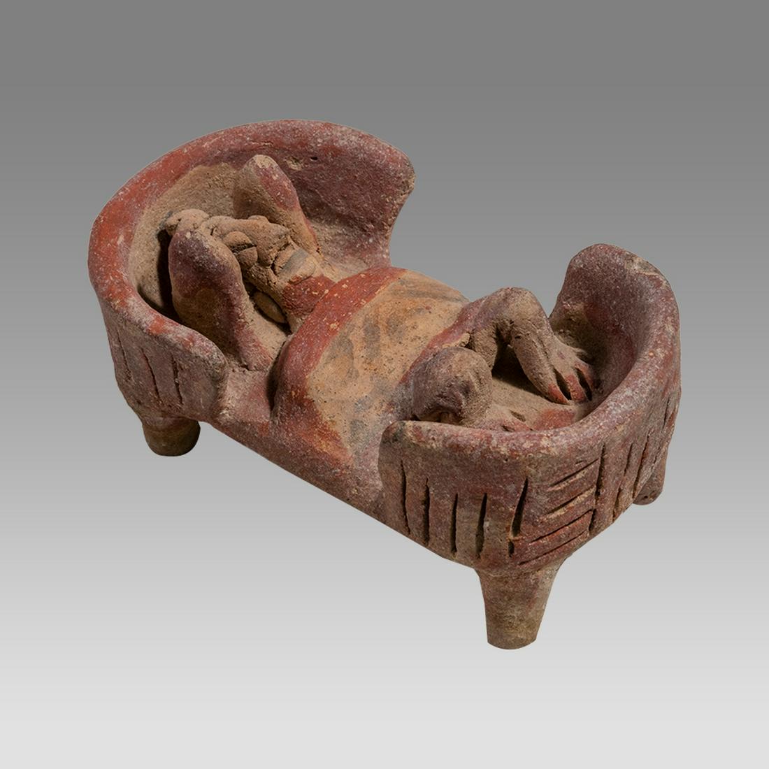 Jalisco Bedded Figure Ca. 100 B.C. - 250 A.D.,  Jalisco, Mexico. (1 of 3)