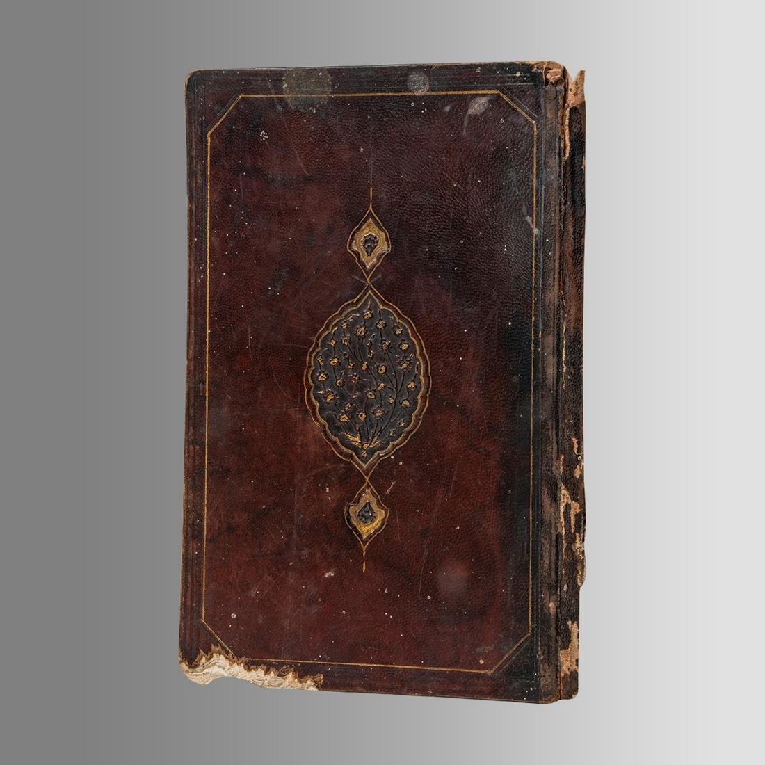 18th century Islamic Persian Safavid Koran Book cover. (1 of 2)