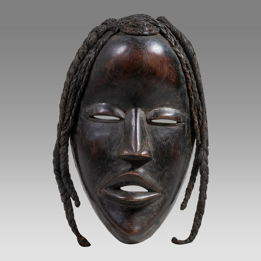 African Ivory Coast Dan Wooden Mask. (1 of 3)