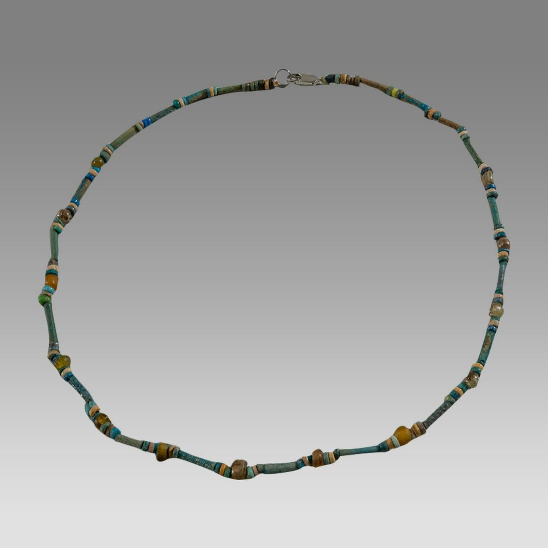 Ancient Egyptian Faience, Bead Necklace c.300-50 BC. (1 of 1)