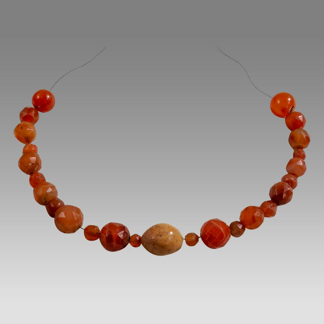 Near Eatsern Islamic Agate Beads Necklace probably 18th/19th century AD. (1 of 1)