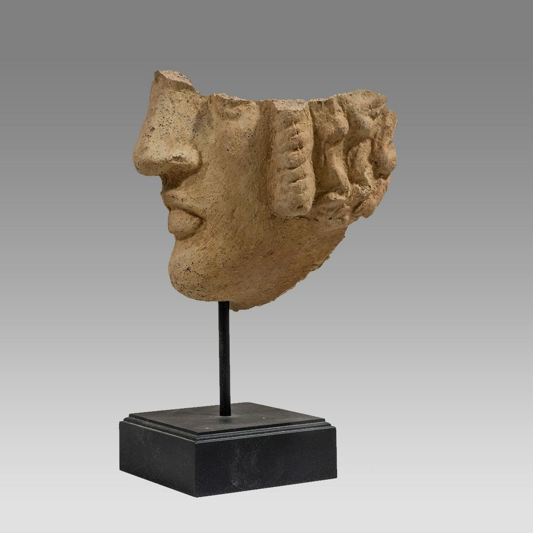 Ancient Etruscan Pottery Facial Fragment of a Youth c.6th century BC. (1 of 3)