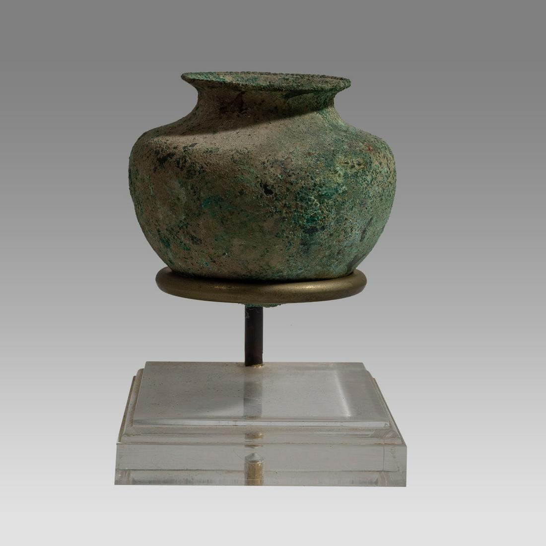 Ancient Holy Land Roman Bronze Jar c.1st century AD. (1 of 3)