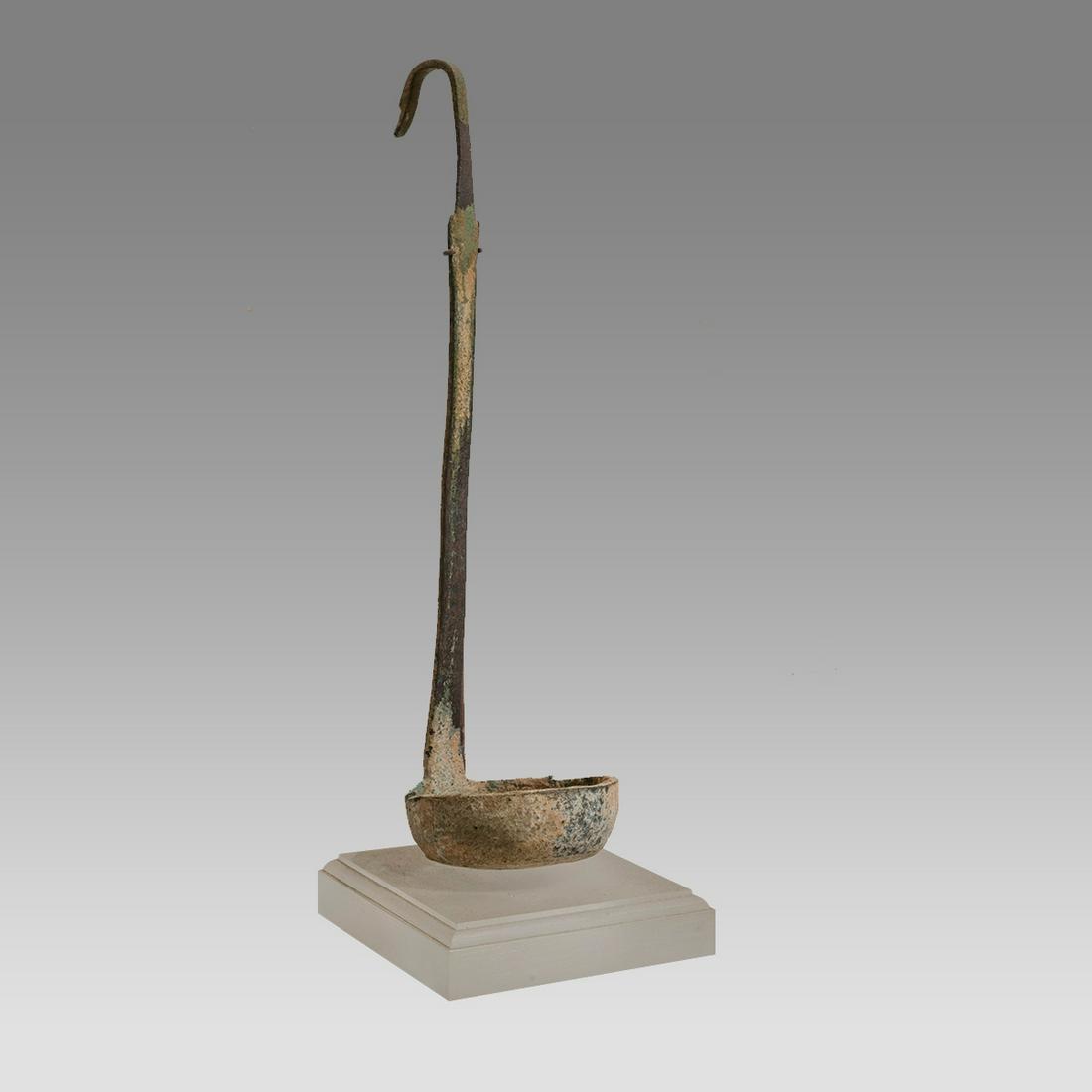 Ancient Roman Bronze Ladle with Snake head handle c.1st-2nd century AD. (1 of 2)