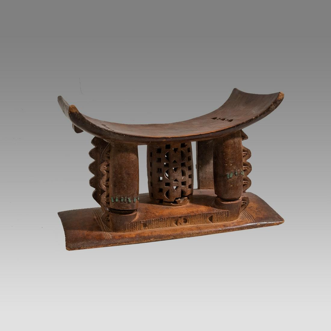 Tribal African Ghana Ashanti Wood Stool. (1 of 3)