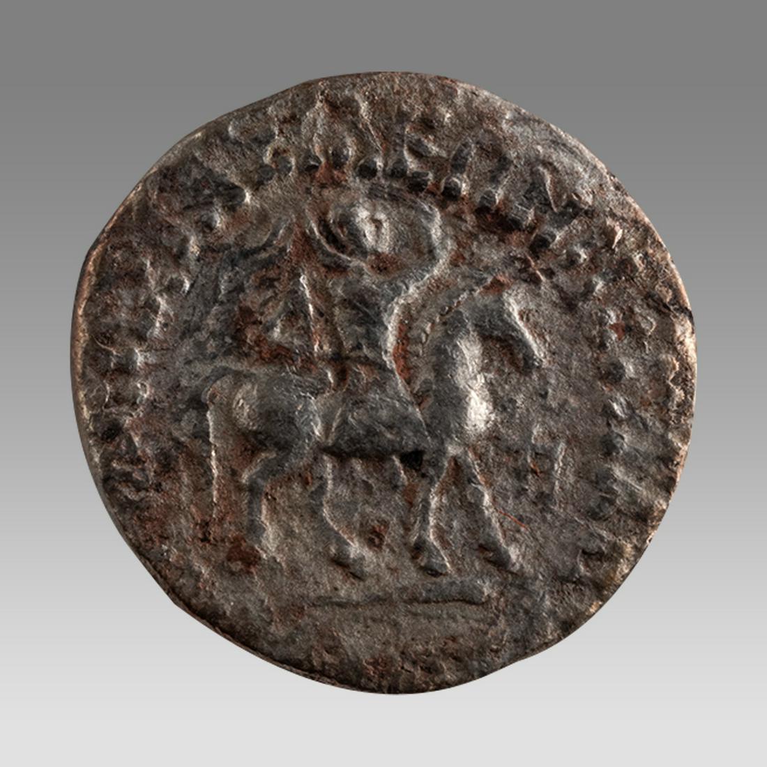 Azes II silver tetradrachm, 35 BC - 5 AD. (1 of 2)