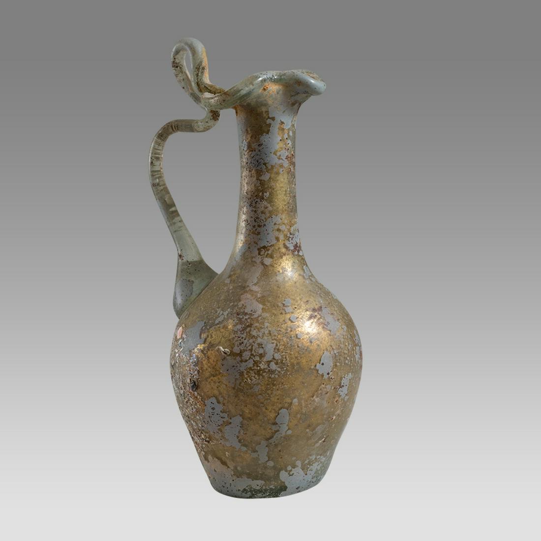 Ancient Roman Glass Jug c.2nd century AD. (1 of 3)