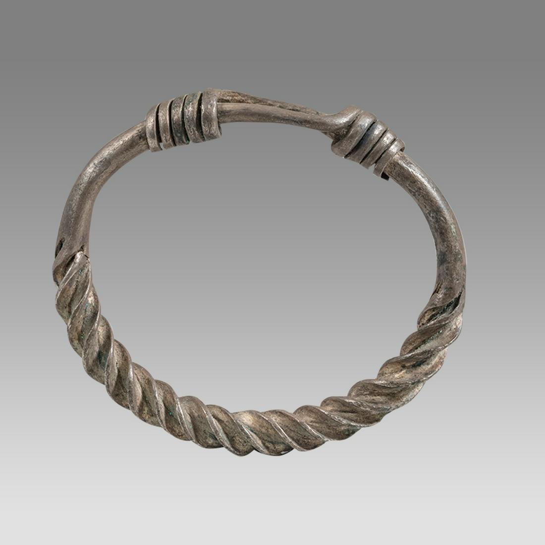 Ancient Celtic Silver Bracelet c.2nd century BC. (1 of 2)