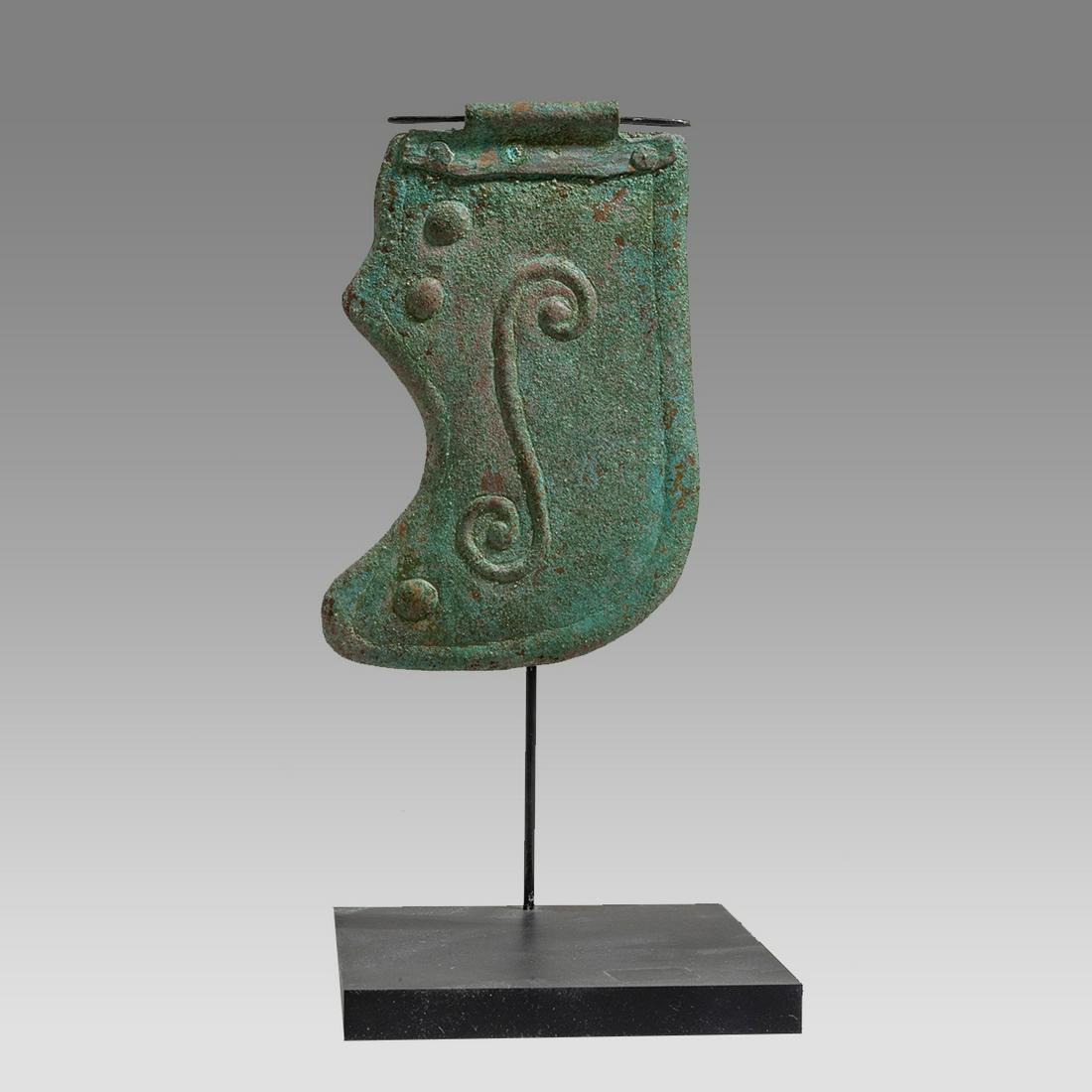 Ancient Greek Bronze Helmet Cheek Piece c.5th century BC. (1 of 2)